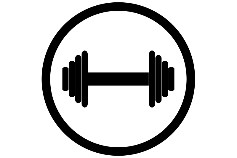 dumbbell-black-icon