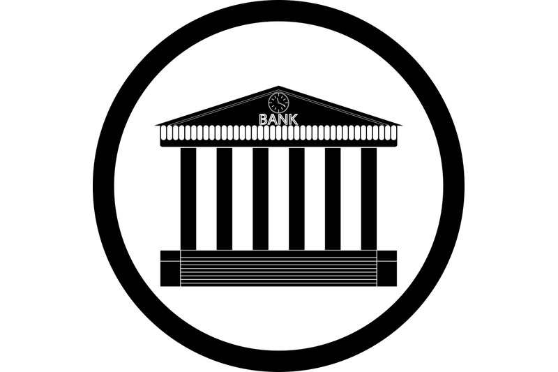 bank-building-black-silhouette-icon