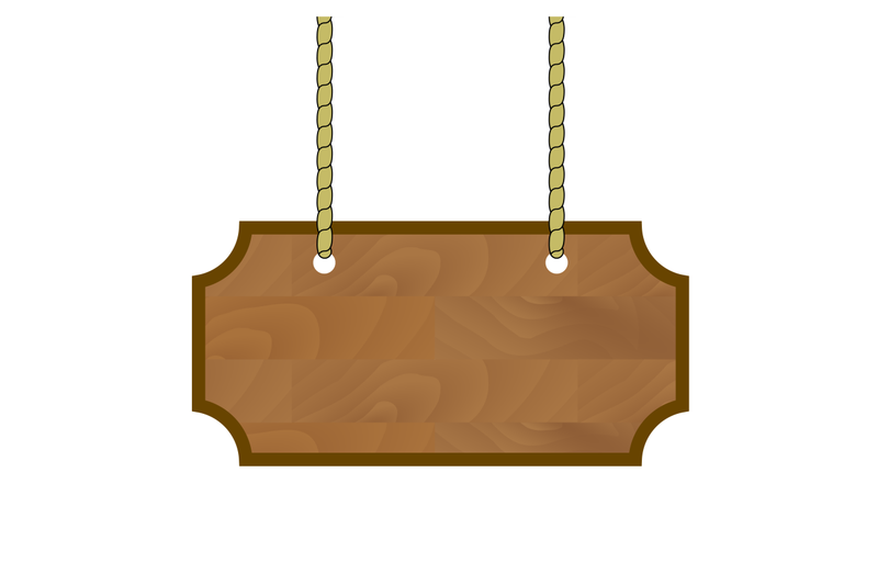 wooden-banner-hanging-on-rope