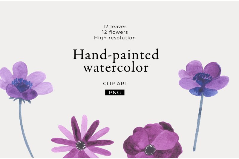 hand-painted-flowers-blue-and-purple
