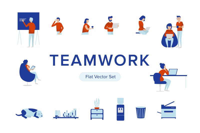 teamwork-flat-vectors