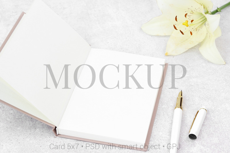 mockup-notes-with-lily-and-white-pen-and-free-bonus