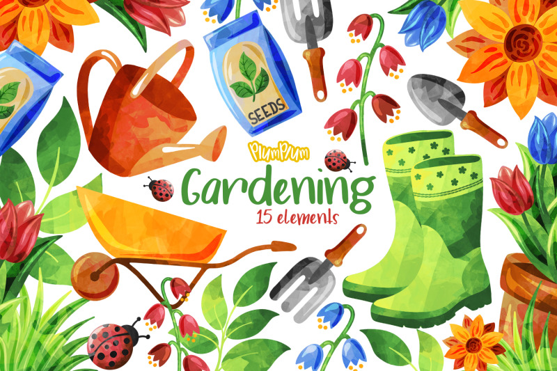 gardening-watercolor-cliparts