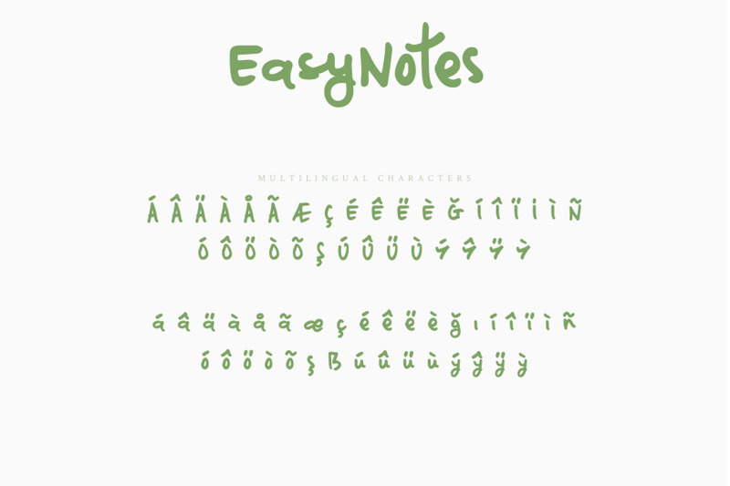 easynotes-a-casual-handwritten-font