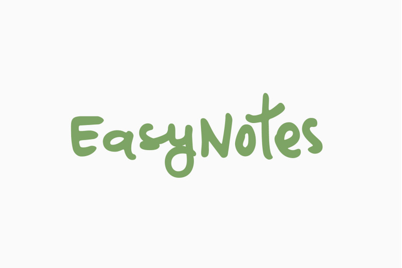 easynotes-a-casual-handwritten-font