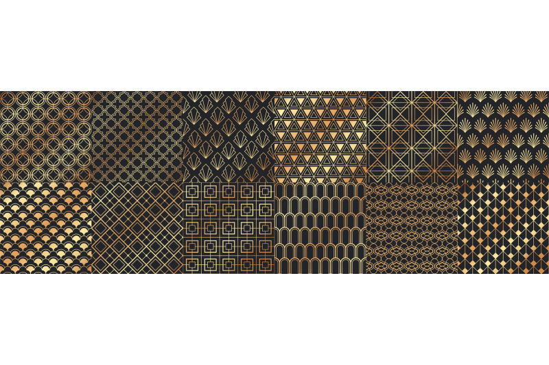 golden-art-deco-seamless-patterns-luxury-decorative-geometrical-ornam