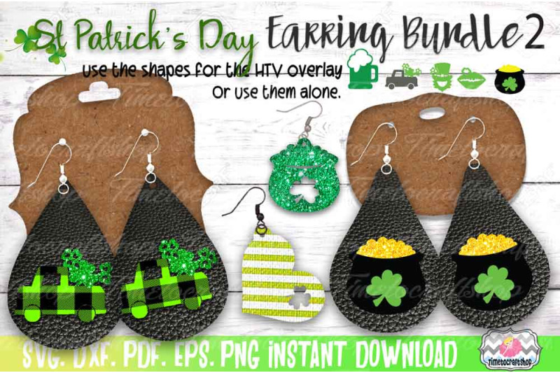 svg-dxf-pdf-png-and-eps-st-patrick-039-s-day-earring-bundle-2-shamro