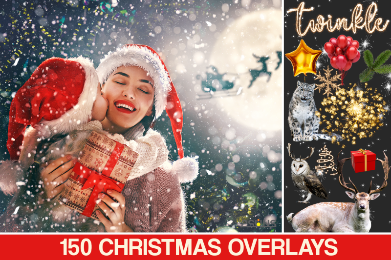 150-christmas-digital-backdrop-photoshop-overlay-christmas-lights-ov