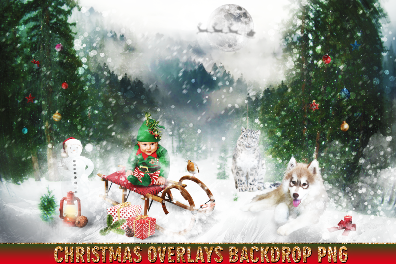 150-christmas-digital-backdrop-photoshop-overlay-christmas-lights-ov