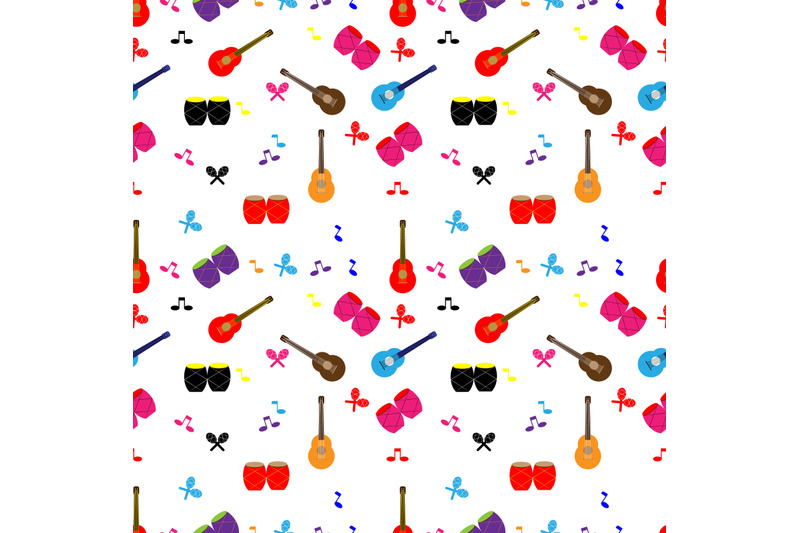 music-instrument-seamless-pattern-copy-space