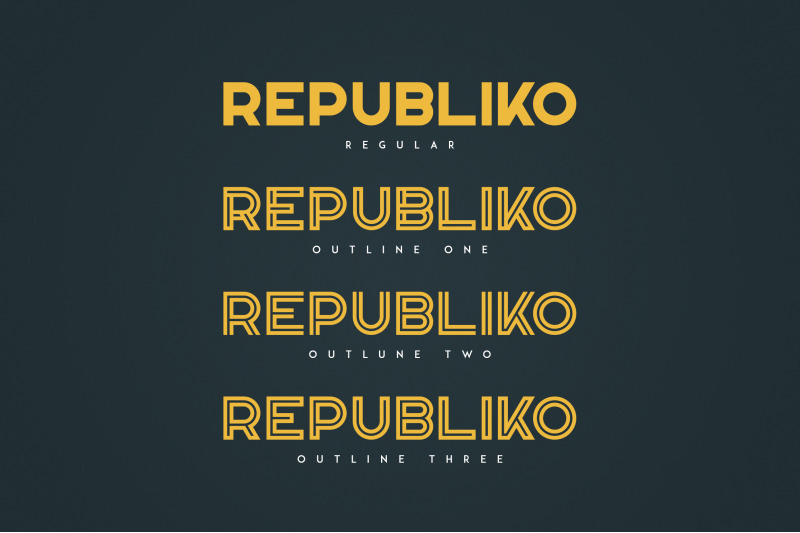 republiko-display-typeface