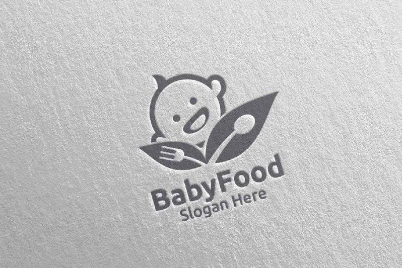 baby-food-logo-for-nutrition-or-supplement-concept