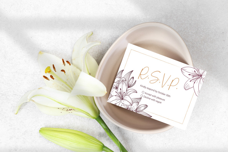 lilies-wedding-invitation-template-floral-printable-cards