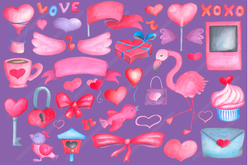 valentine-039-s-day-watercolor-heart-pack
