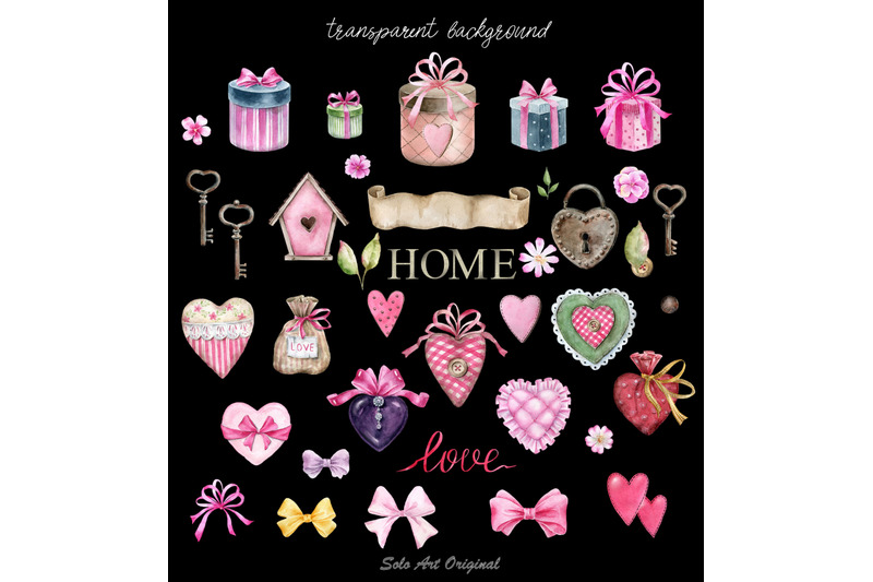 vintage-valentines-day-old-home-decor-watercolor-clipart