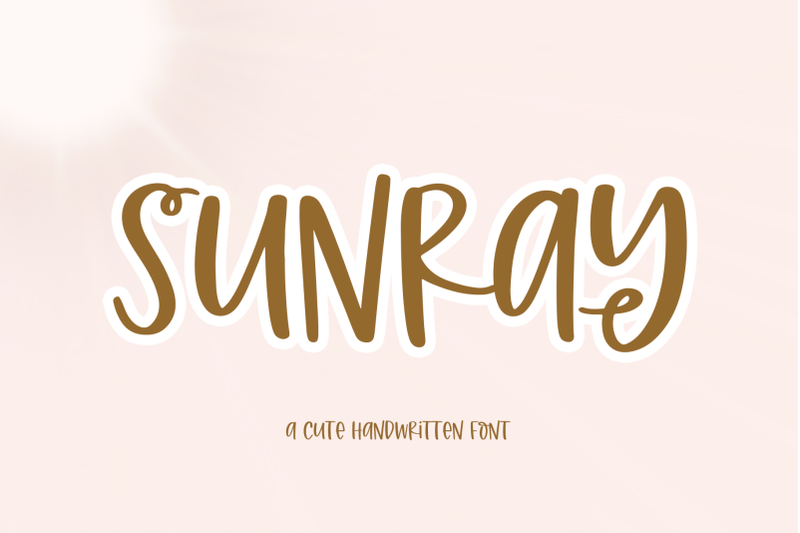 sunray-quirky-handwritten-font