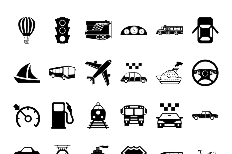 transportation-icon-set