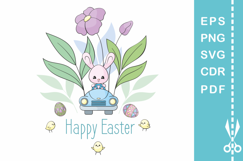 easter-design-with-bunny-in-the-car-2