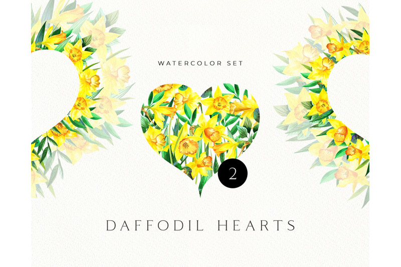 watercolor-daffodil-valentines-hearts-floral-heart-clipart-wedding