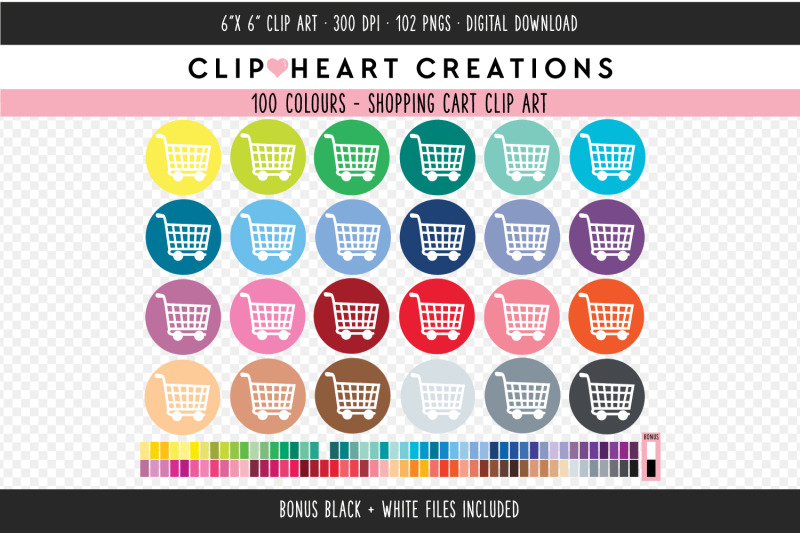 shopping-cart-clipart-100-colours