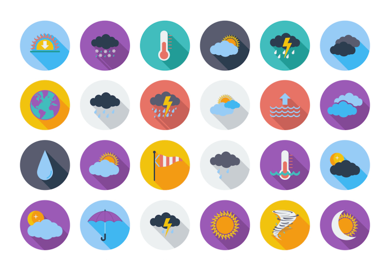 weather-color-flat-icons-for-day-and-night-forecasting-for-web-and-print-applications-vector-illustration