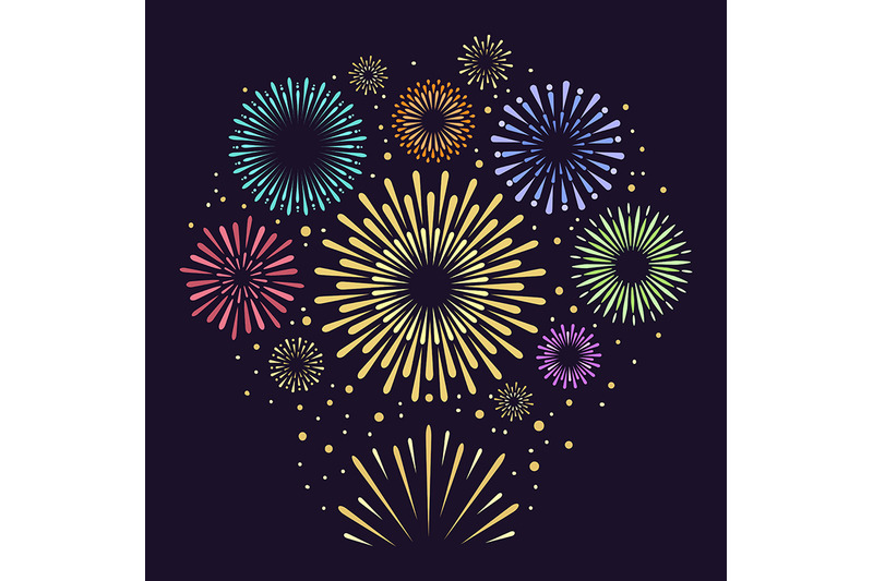 gold-festive-fireworks-on-black-background