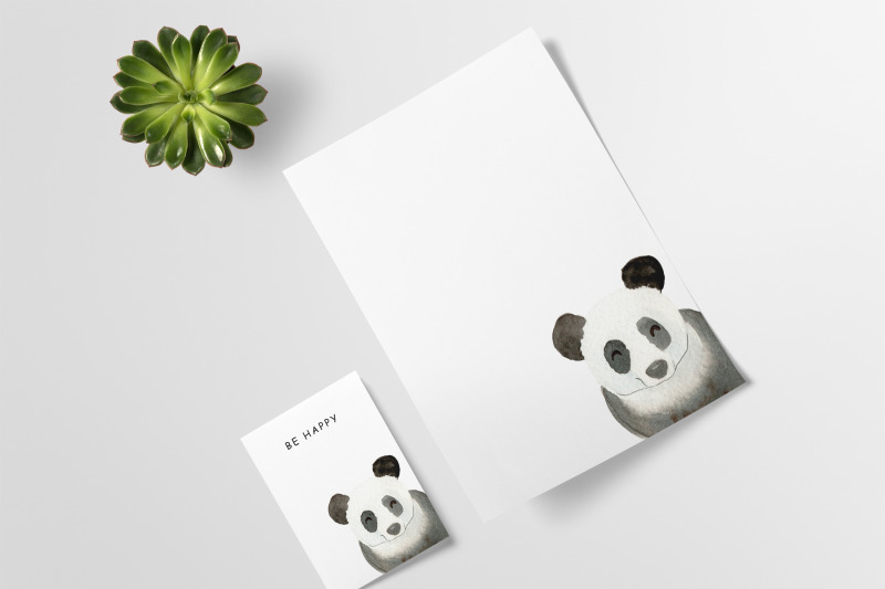 watercolor-panda