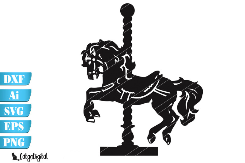 carousel-horse-silhouette