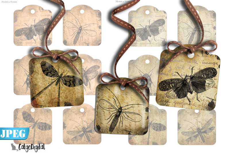 steampunk-bug-tags-scrapbooking-tags