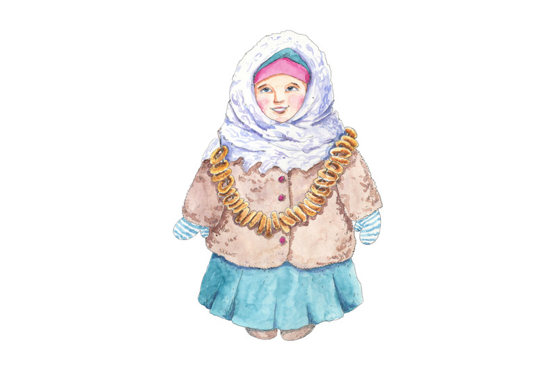 little-russian-girl-maslenitsa-shrovetide-illustration