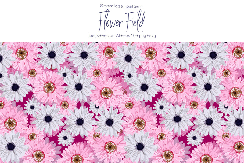 spring-set-flower-field-seamless-pattern-and-seamless-borders-with-f
