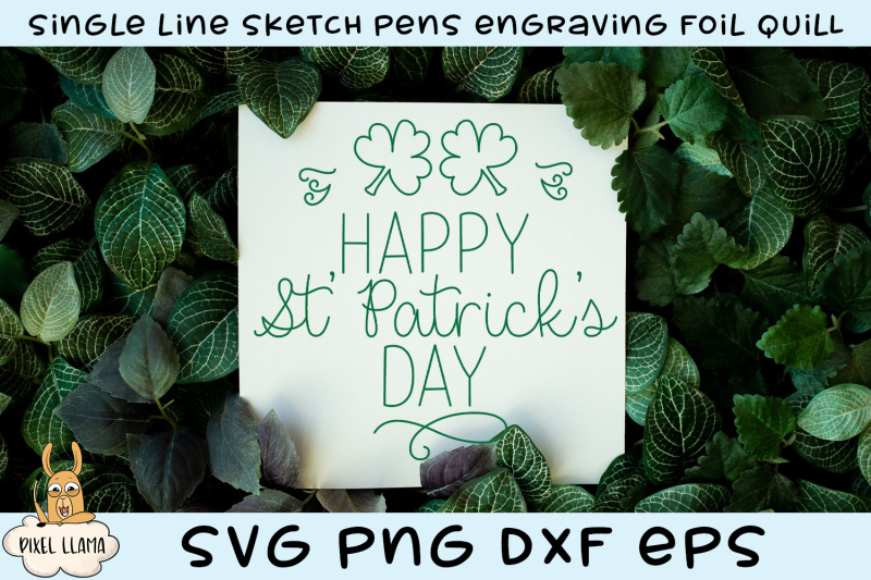 happy-st-patrick-039-s-day-single-line-sketch-foil-quill