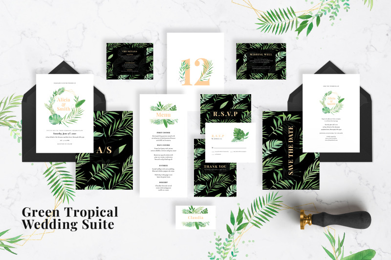 green-tropical-wedding-suite