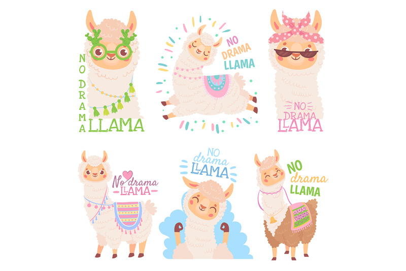 no-drama-llama-funny-llamas-or-cute-alpacas-quote-happy-mexican-alpa