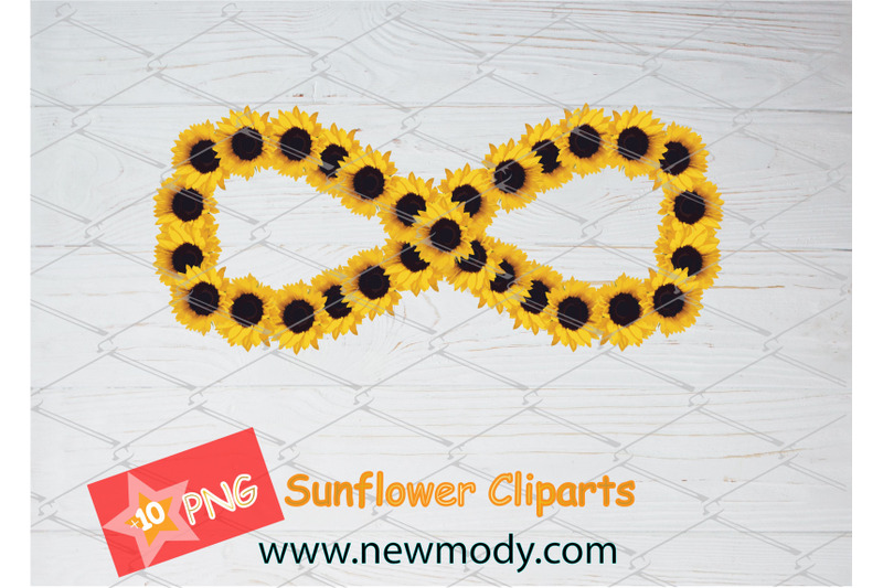 sunflower-clipart-bundle-set-of-sunflower-png-sunflower-heart