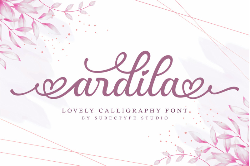 ardila-lovely-calligraphy-font