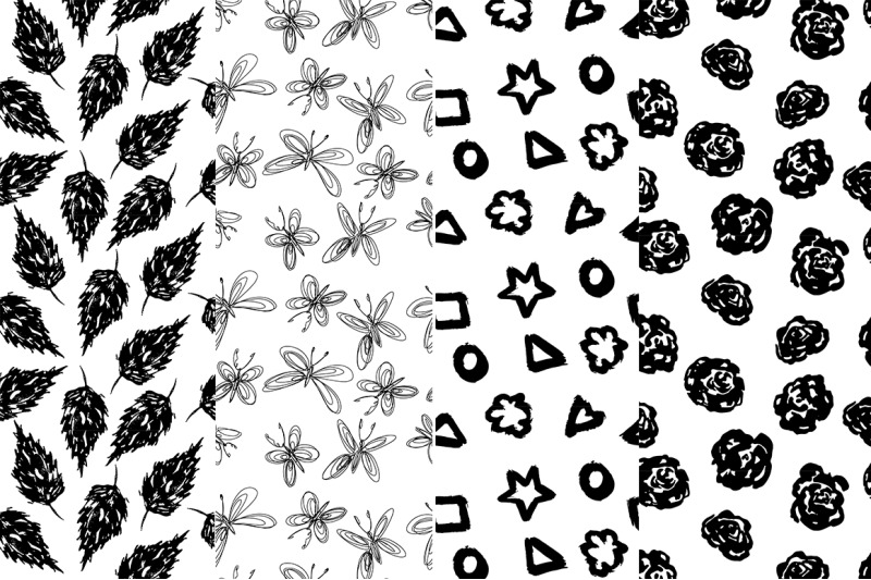 37-monochrome-patterns-hand-drawn-seamless-backgrounds