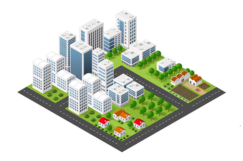 an-isometric-perspective-city-with-streets