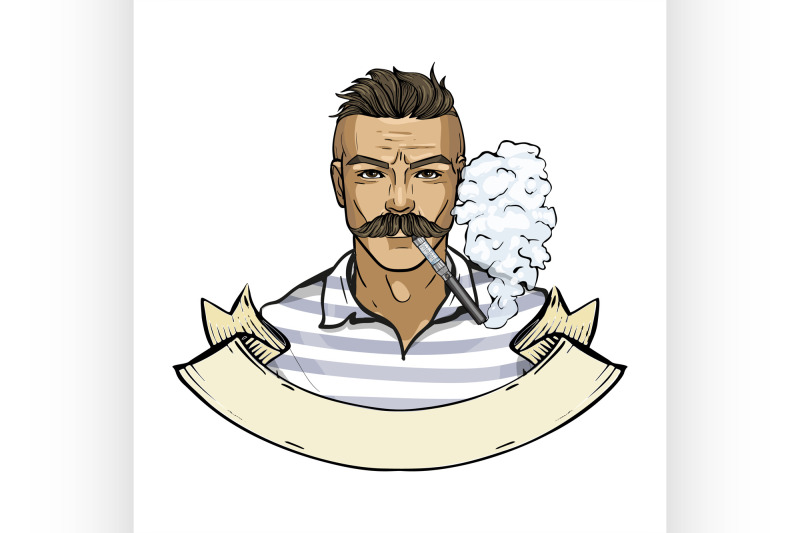 sketch-of-hipster-man-with-vaporizer-cigarette-9