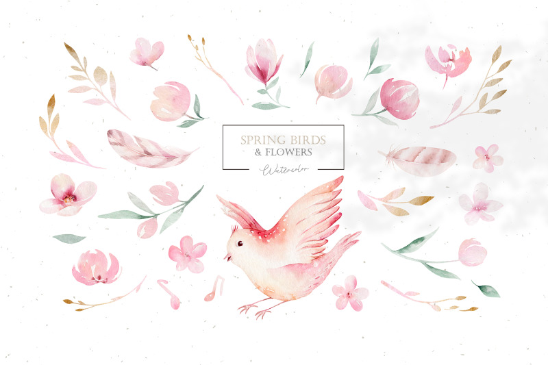 watercolor-spring-birds-amp-flowers