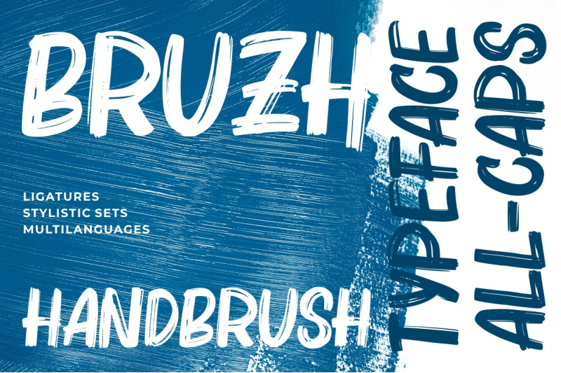 bruzh-handbrush-font
