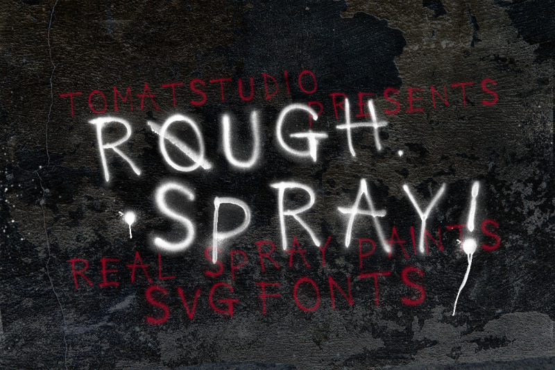 rough-spray-svg-typeface
