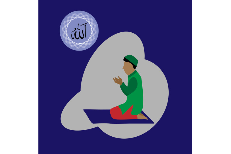 muslim-pray-illustration