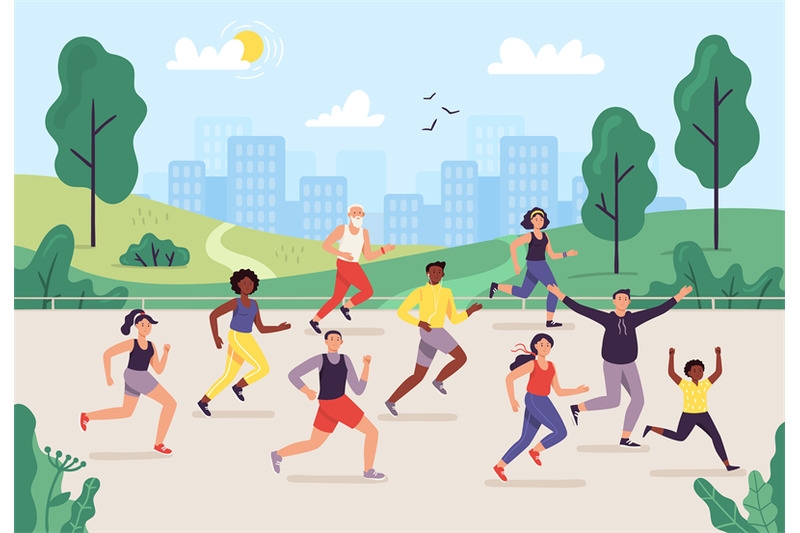 park-marathon-people-running-outdoor-joggers-group-and-sport-lifesty