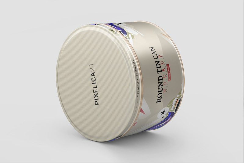 Download Round Tin Can Mockup By Pixelica21 | TheHungryJPEG.com