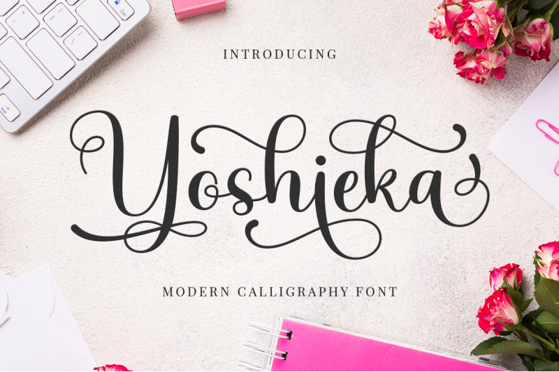 yoshieka-modern-calligraphy-font