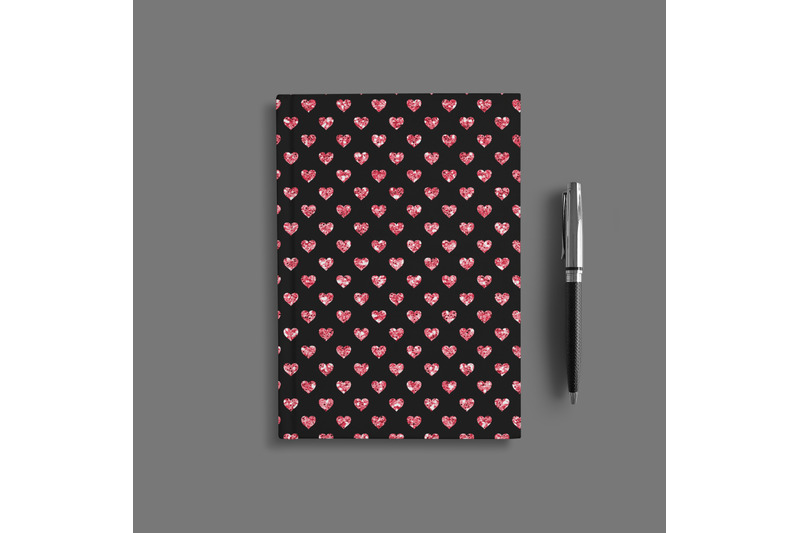 100-seamless-black-and-glitter-heart-valentine-digital-papers