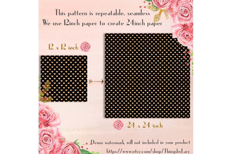 100-seamless-black-and-glitter-heart-valentine-digital-papers