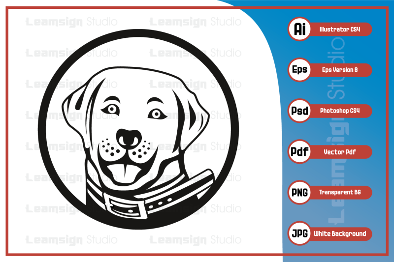 dog-head-logo-character-illustration