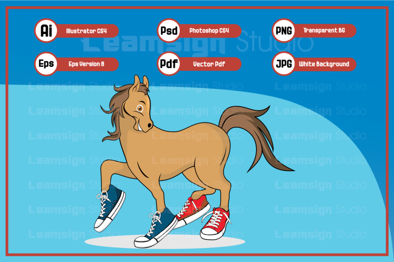 horse-cartoon-wearing-shoes-character-illustration